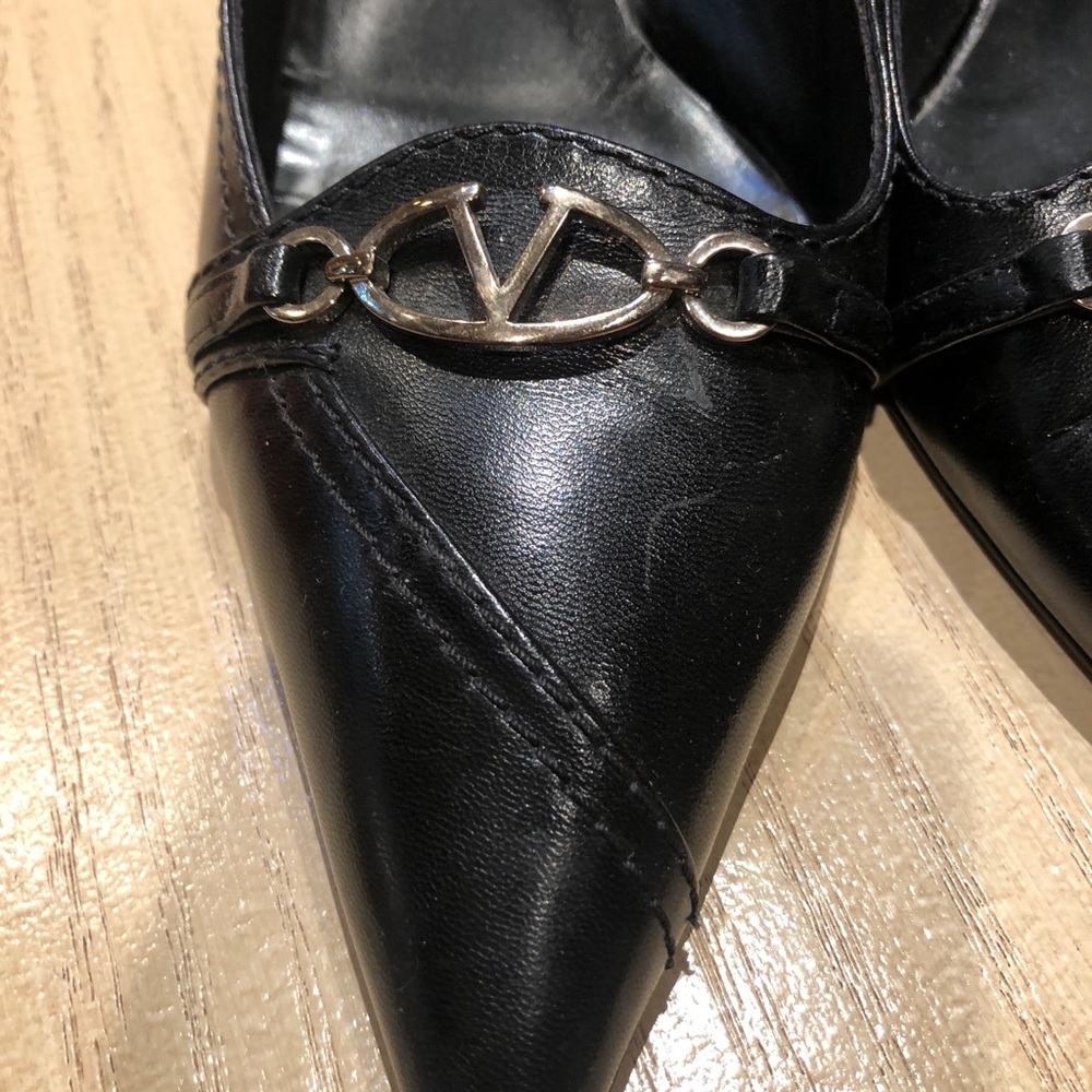 Black Valentino kitten heels